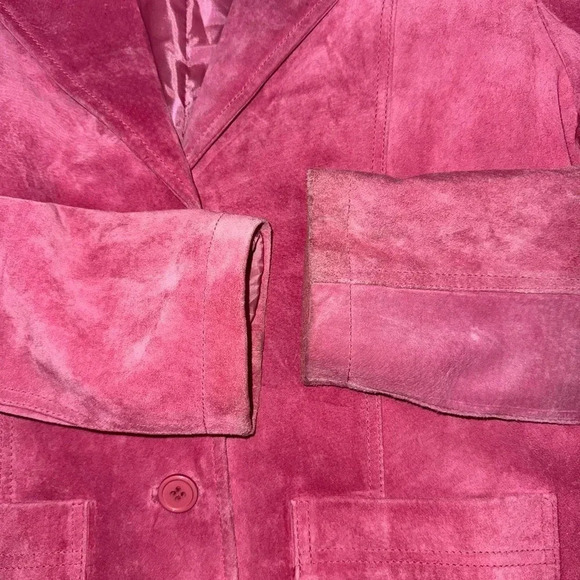 Sorbe • Pink Suede Jacket - Picture 7 of 12